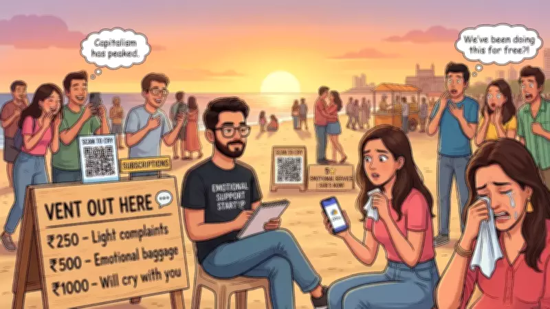 Mumbai Man's Emotional Support Business Goes Viral: Crying Sessions for ₹1,000