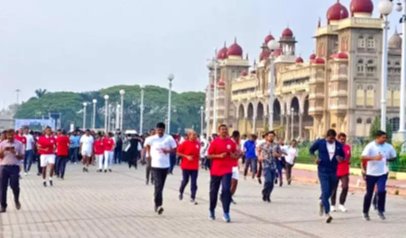 Mysuru & Mandya Police Marathons Unite Communities for Fitness and Drug-Free Society