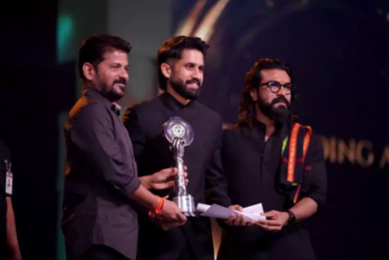 Naga Chaitanya Honored with Best Actor Award for 'Thandel' at Telangana Gaddar Film Awards