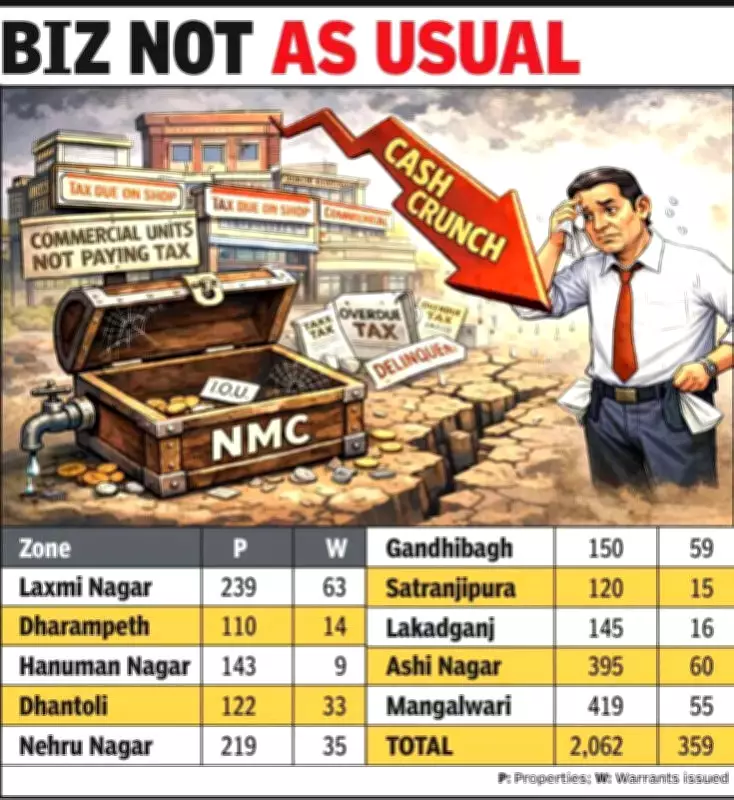 Nagpur Civic Body's Weak Enforcement on Commercial Property Tax Dues Exposed