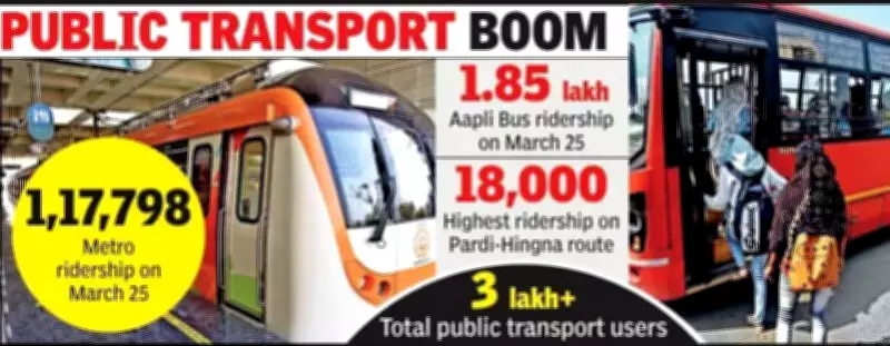 Nagpur Fuel Crisis Drives Over 3 Lakh Commuters to Public Transport in a Day