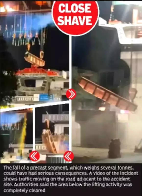 Nagpur Metro Segment Crashes After Winch Failure; No Injuries Reported