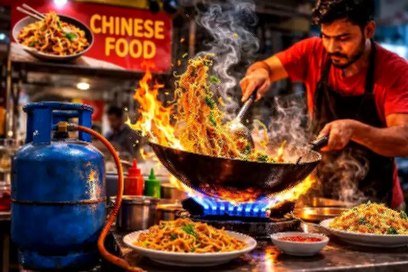 Nagpur's Street-Side Chinese Food Stalls Face LPG Crisis, Threatening Authentic Flavors