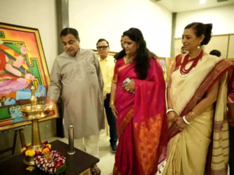 National Art Exhibition 'Ekka - The One' Inaugurated by Nitin Gadkari in Nagpur