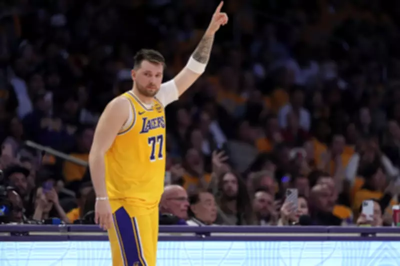 NBA Fines Lakers' Luka Doncic $50,000 for Controversial Money Gesture at Referee