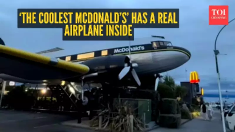New Zealand McDonald's Serves Meals Inside a Real Retired DC-3 Aircraft