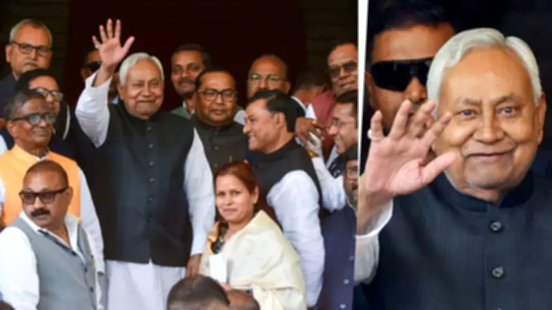 Nitish Kumar Files Rajya Sabha Nomination, Pledges Support to New Bihar Government