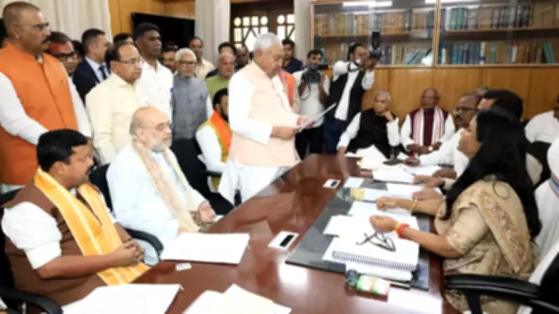 Nitish Kumar Files Rajya Sabha Nomination with Amit Shah in Attendance