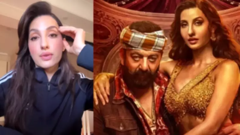 Nora Fatehi Breaks Silence on Sarke Chunar Controversy and Photo with Sanjay Dutt