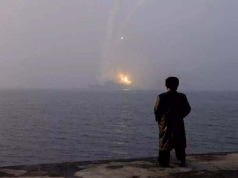 North Korea's Kim Jong Un Oversees Cruise Missile Tests from New Naval Destroyer
