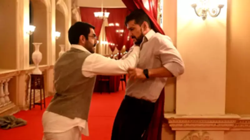 On Set of 'Root': Gautham, Aparshakti Film Ballroom Fight in Sci-Fi Thriller