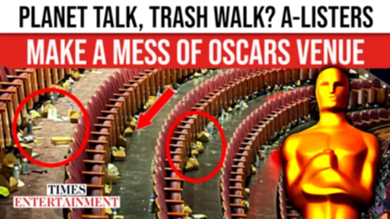 Oscars 2026 Venue Chaos: Viral Photo of Dolby Theatre Trash Sparks Climate Hypocrisy Debate