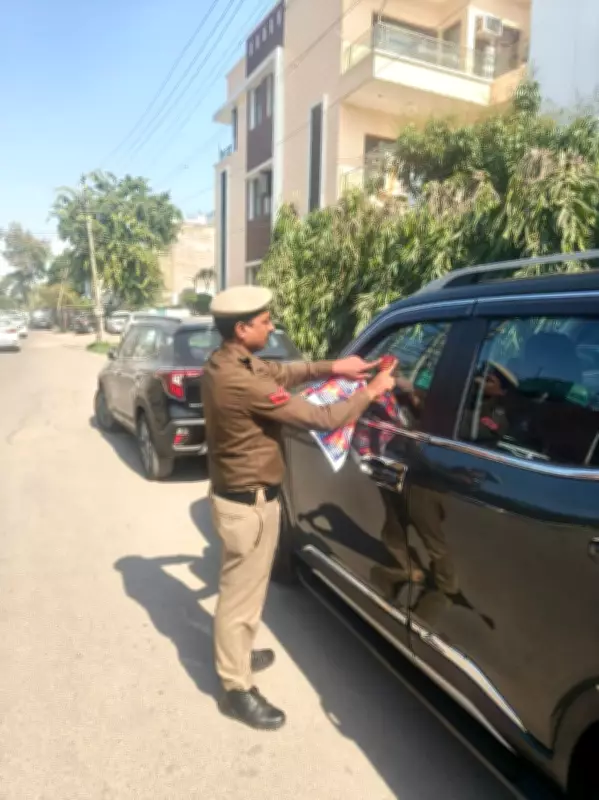 Panchkula Police Cracks Down: 24 Challans Issued for Illegal Parking Violations