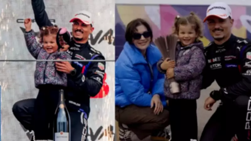Pascal Wehrlein Celebrates Third Podium at Madrid E-Prix with Family
