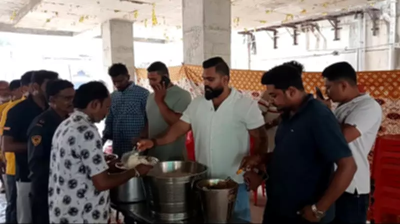 Philanthropist Feeds Thousands Daily at Under-Construction Site in Karnataka