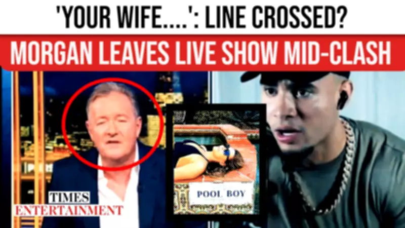 Piers Morgan Walks Off Show After HSTikkyTokky Brings Wife Into Fiery Clash