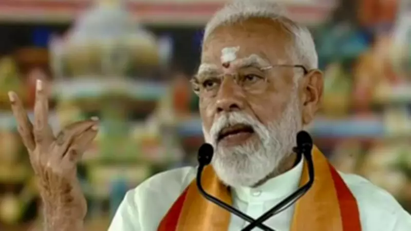PM Modi Slams DMK in Madurai Rally, Accuses Party of Scam Competition