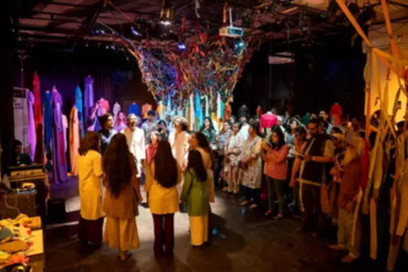 Pune Artist's Fabric Installation Weaves Collective Tribute to Women's Strength