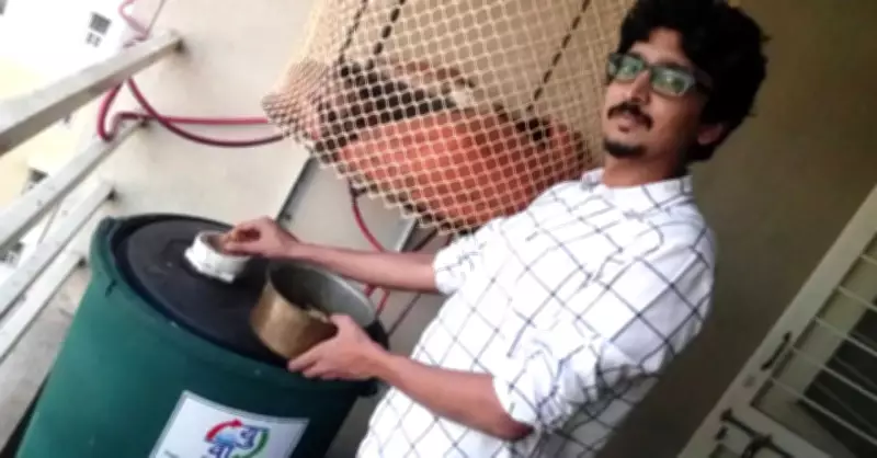 Pune Engineer Transforms Kitchen Waste into Cooking Fuel with Home Biogas System