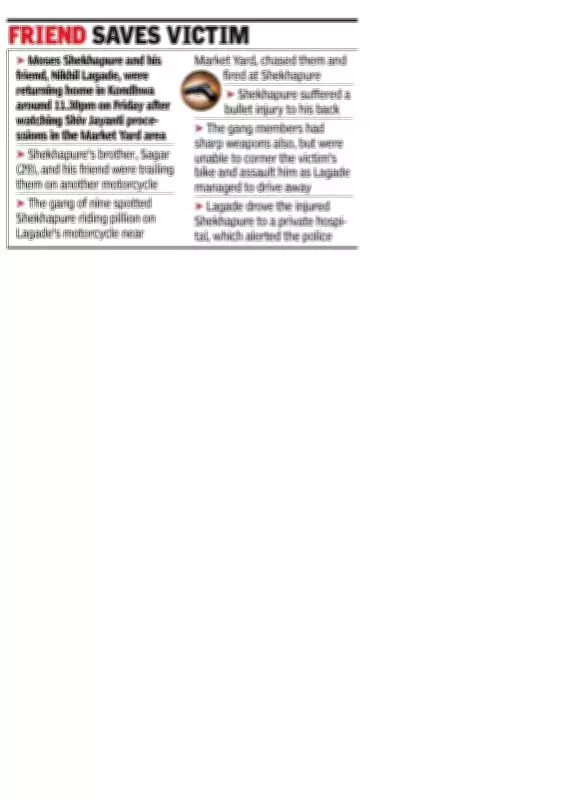 Pune Gang Attack: Nine Criminals Chase, Shoot Rival in Midnight Violence