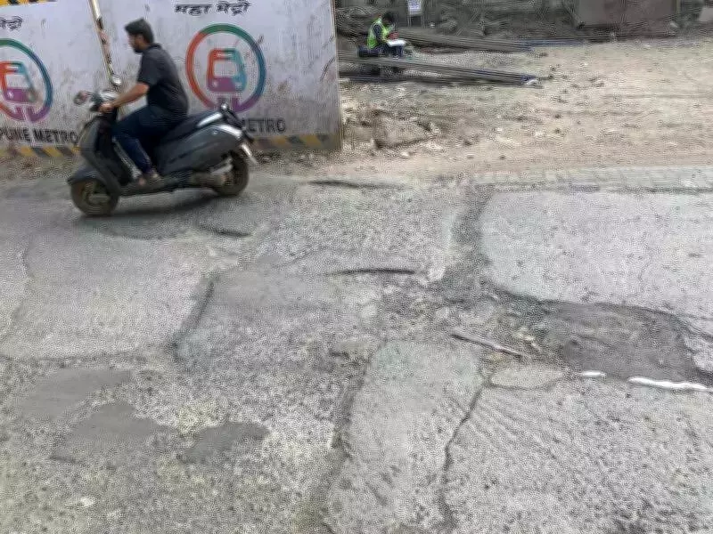 Pune Metro Work Leaves Nigdi-Chinchwad Highway in Disrepair, MNS Threatens Protest