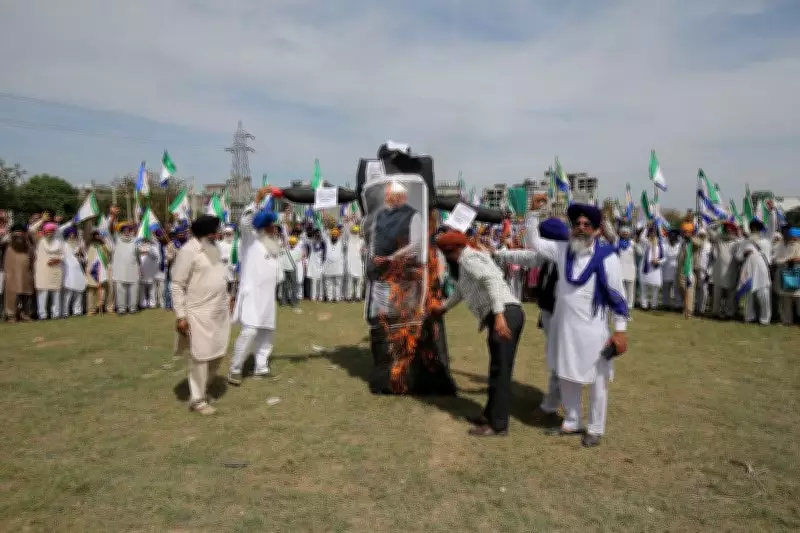 Punjab Farmers Stage Statewide Protests, Burn Effigies of Amit Shah