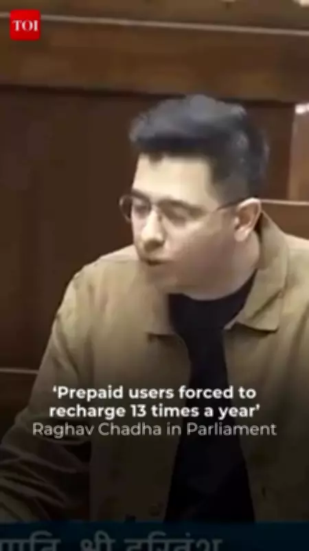 Raghav Chadha Questions Prepaid Mobile Recharge Practices in Parliament