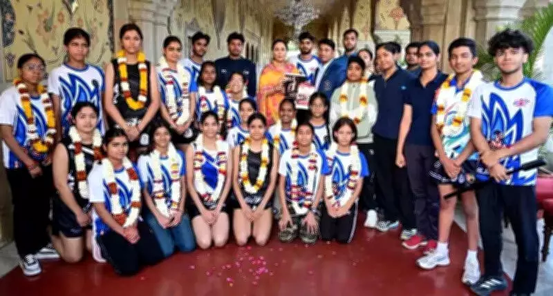 Rajasthan Deputy CM Diya Kumari Honors Muay Thai Athletes on Women's Day