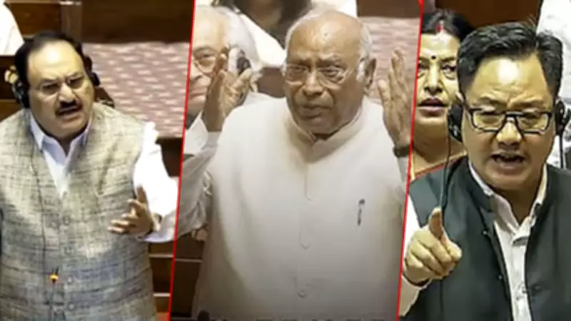 Rajya Sabha Erupts Over LPG Crisis As Kharge And Nadda Clash In Parliament