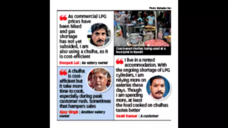Ranchi Eateries Embrace Coal Chulhas Amid LPG Crisis, Cite Cost Benefits