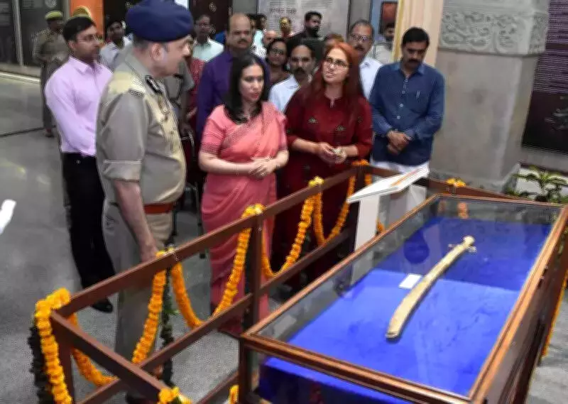 Rare Gold Scabbard Unveiled at Allahabad Museum's New Exhibition Series