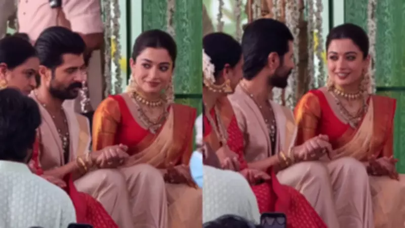 Rashmika Mandanna and Vijay Deverakonda Shine in New Puja Ceremony Videos, Fans Adore Chemistry