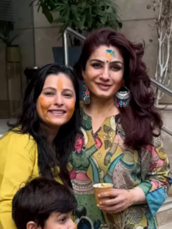 Raveena Tandon Celebrates Holi with Family, Animals, and Dhol Dance