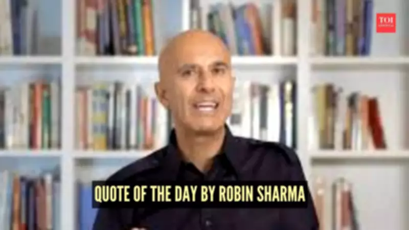 Robin S. Sharma's Motivational Quote Inspires Personal Growth and Success