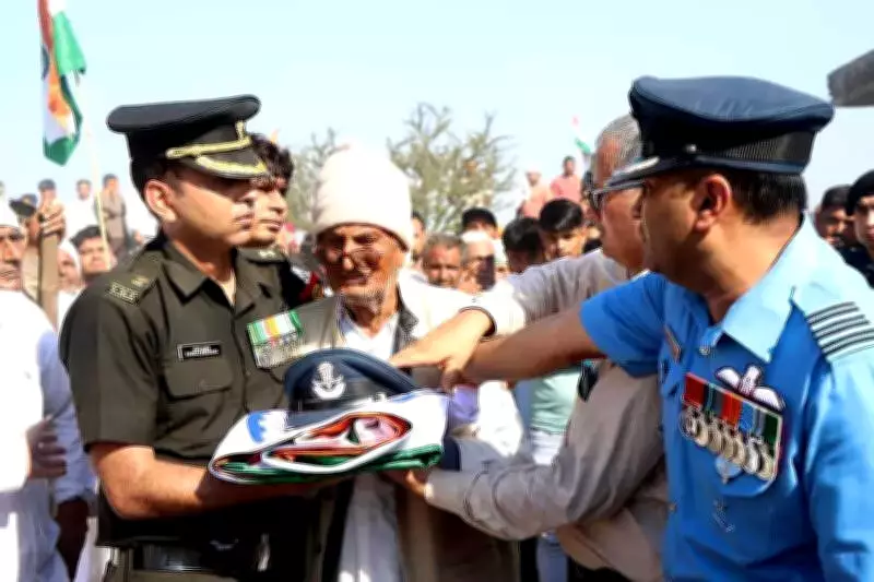 Rohtak Bids Farewell to IAF Hero Squadron Leader Anuj Vashisht with Full Military Honors