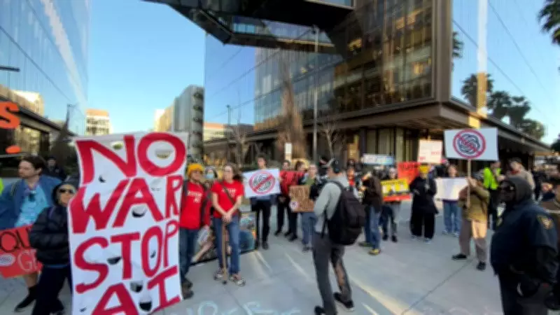 San Francisco AI Protest: Activists Demand CEOs Pause Frontier AI Development