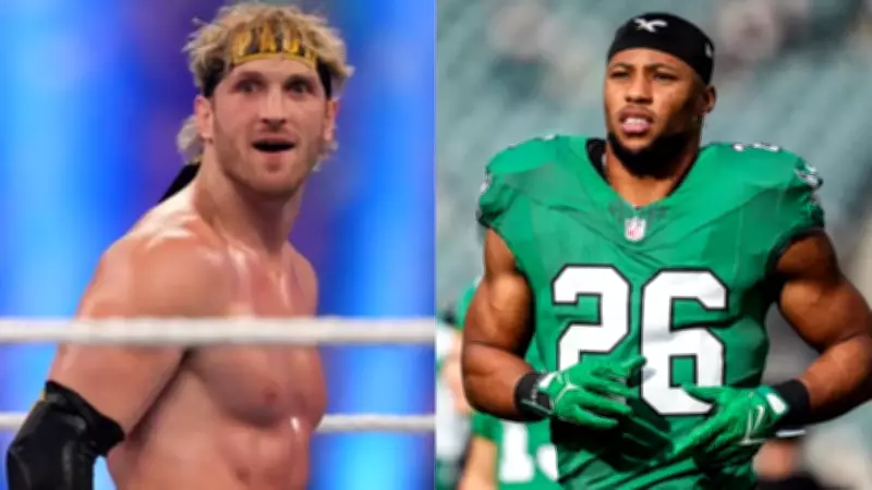 Saquon Barkley Questions Logan Paul's Ankle Braces in Viral Flag Football Moment