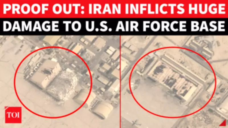 Satellite Images Confirm Iran's Missile Strike Heavily Damaged US F-35 Hangars at UAE Base