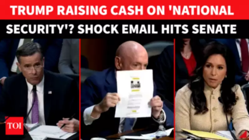 Senator Kelly Confronts Gabbard Over Trump's Alleged 'Security Briefing' Fundraiser