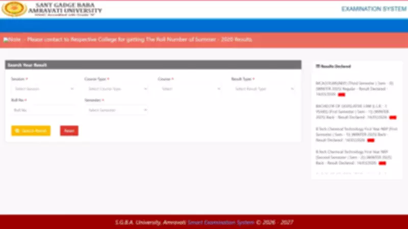 SGBAU Winter 2025 Results Declared: Check UG, PG Exam Outcomes Online