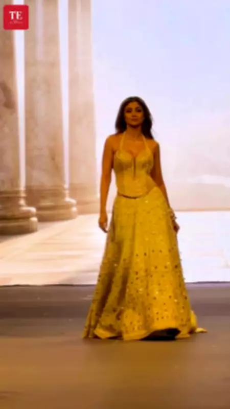 Shilpa Shetty Stuns on the Ramp, Showcasing Timeless Elegance and Fitness