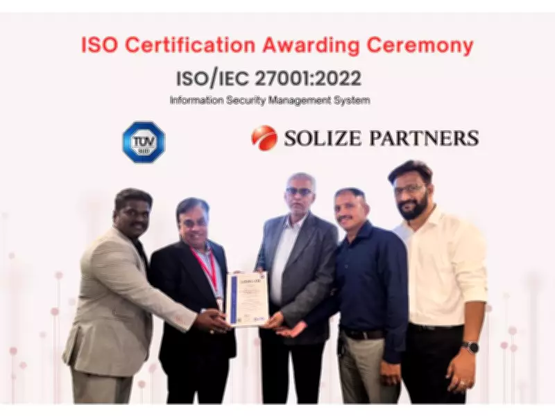 SOLIZE PARTNERS India Secures ISO/IEC 27001:2022 Certification for Data Security