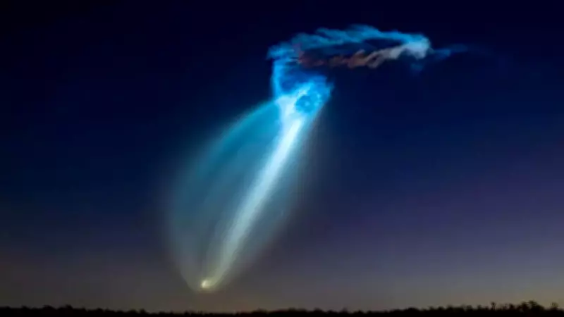 SpaceX Falcon 9 Launch Creates 'Jellyfish' Sky Spectacle Over Florida at Dawn