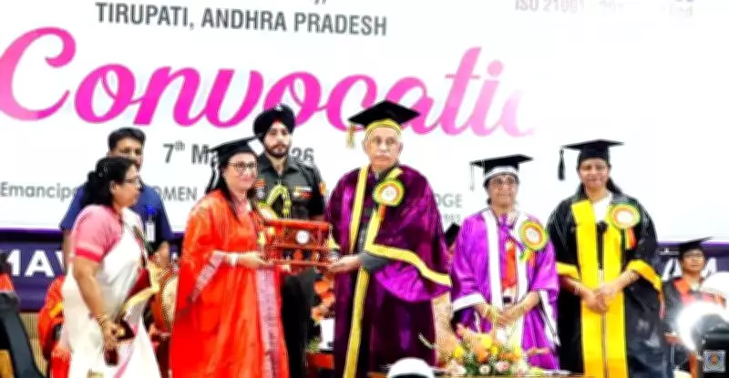 SPMVV Hosts 22nd Convocation, Honors DRDO's 'Missile Woman' Sashikala Sinha
