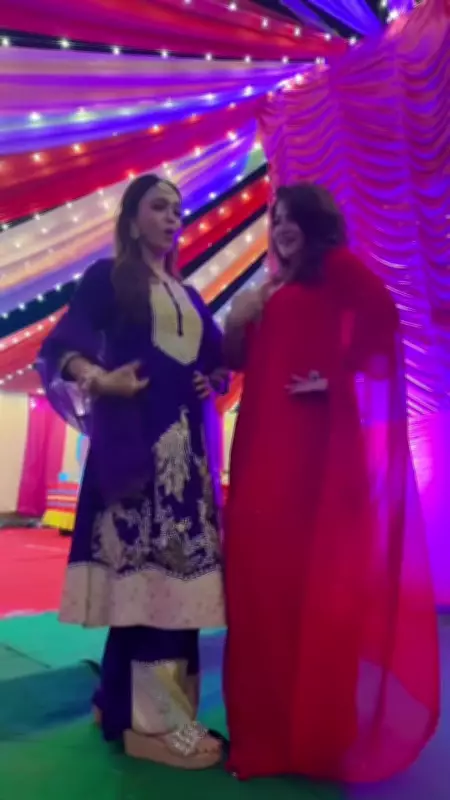 Srabanti and Koushani Share Dance Moment at Calcutta Times 25-Year Celebration