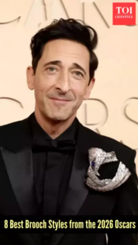 Statement Brooches Replace Bowties as New Menswear Power Move at Oscars