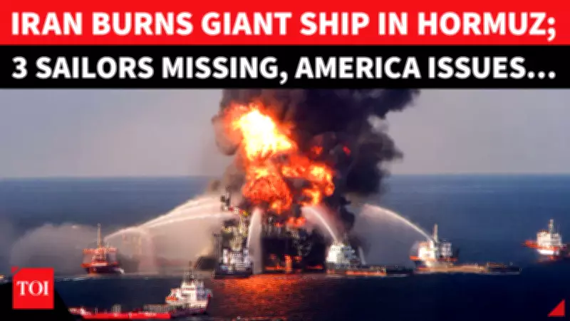 Strait of Hormuz Explodes: Thai Ship Attacked, Runs Aground Near Iran's Qeshm Island