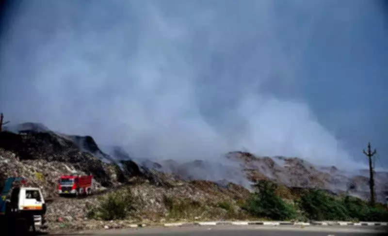 Surat Waste Site Fire Enters Second Day, Air Quality Concerns Mount
