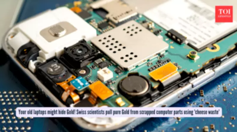 Swiss Scientists Extract Pure Gold from E-Waste Using Cheese Byproduct Whey