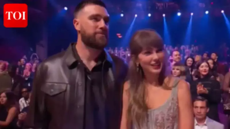 Taylor Swift and Travis Kelce's First Joint Awards Show Appearance as an Engaged Couple